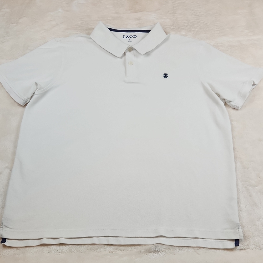 IZOD Men's Polo in Classic White Size XL